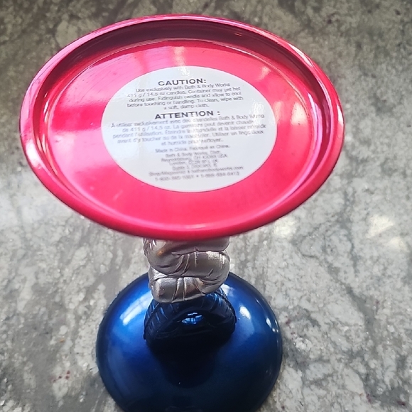 Bath & Body Works Red, Silver, and Blue USA Candle Holder - Picture 3 of 5